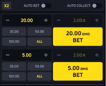 JetX betting panel
