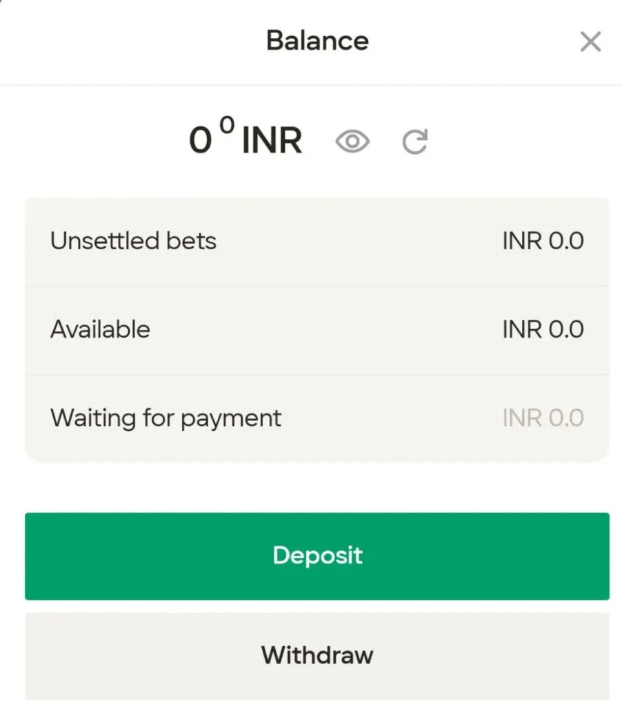 Make your first deposit 